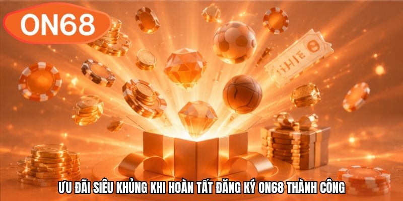 Ưu đãi siêu khủng khi hoàn tất đăng ký ON68 thành công